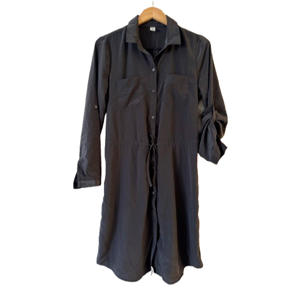 OLD NAVY Roll Tab Sleeve Shirt Dress